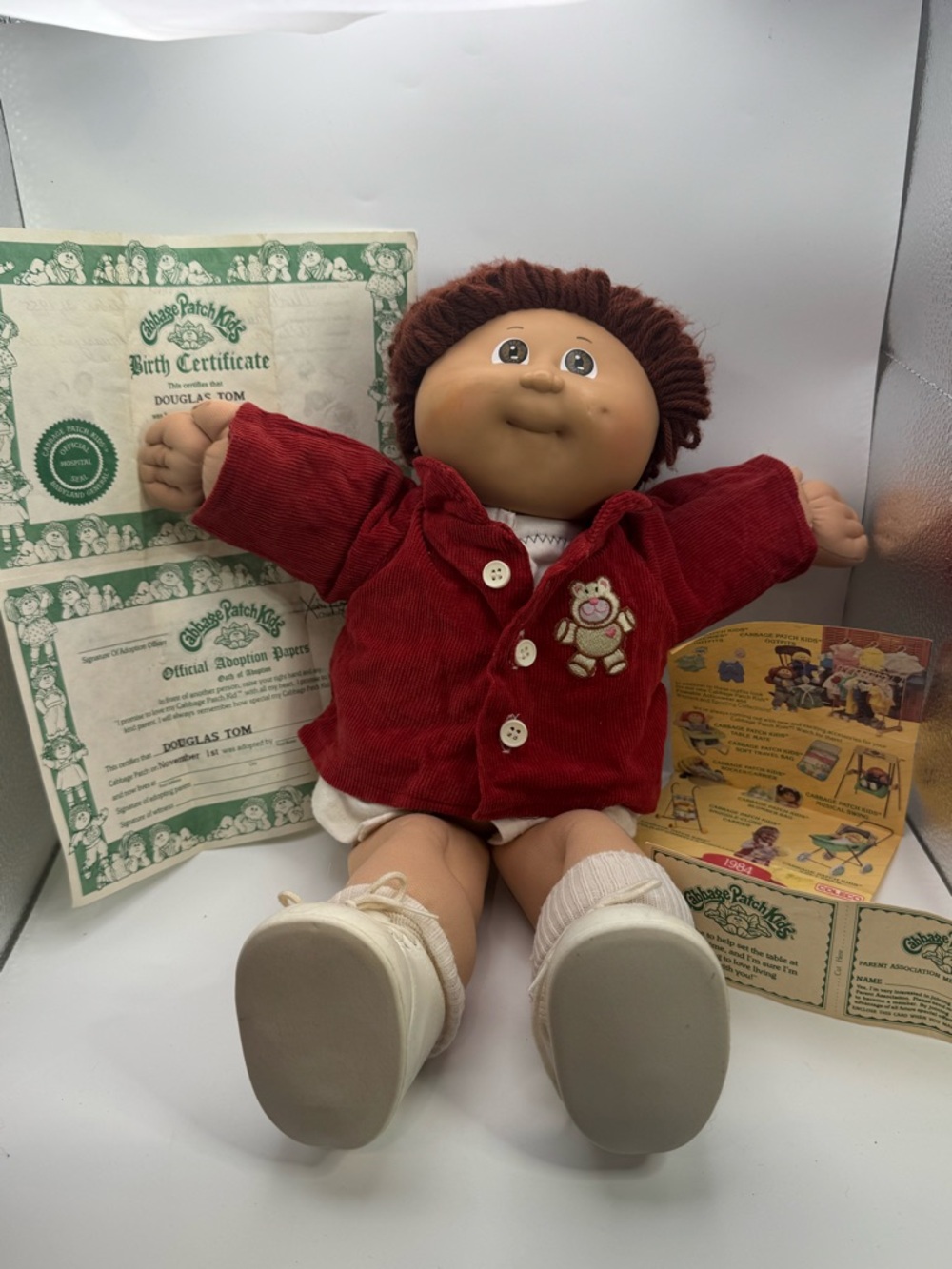 1985 Vintage Coleco Cabbage Patch Doll with adoption papers